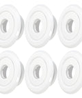 Top Shelf Recessed Trim Rings For 1/2 Inch IPS Fire Sprinklers Featuring A Slick White Finish And Rock Solid Build With Zero Hassle Install For Home Or Shop Projects, set of six.