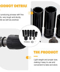 Heavy Duty Vanadium Steel Impact Wrench Socket Set With Chrome Coating Drill Adapter 14 To 22 Mm shown with drill and sockets