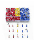 Top Notch 260 Piece Crimp Terminals Assortment Kit With Insulated Spade Ring Fork Electrical Connectors, sorted in case