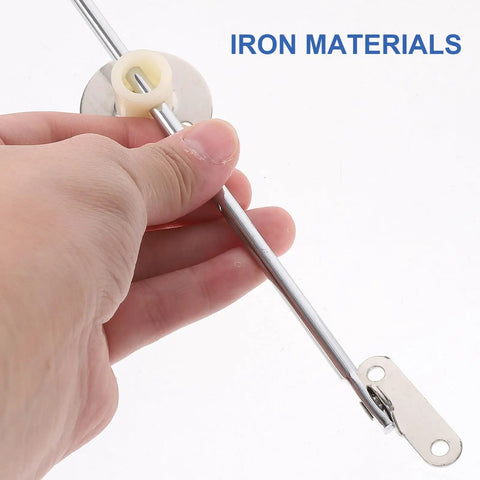 Holding 4 Pack Cabinet Door Hinges Flap Stay Dampers Soft Close Lid Supports, iron material detail shown