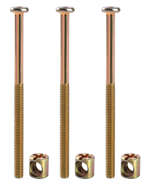 19 Pack M6 X 100mm Bolts And Nuts Hardware Kit For Furniture Repair And Assembly Includes Wrench Durable Galvanized Steel Fasteners