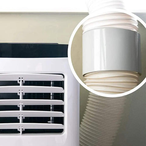 Portable AC Exhaust Hose With Coupler 59 Inch Universal Vent Kit Anti Clockwise Thread 5.9 Inch Duct Hose For Most Portable AC Units