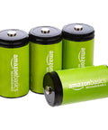 Heavy Duty Four Pack Rechargeable D Cell Batteries Featuring 10000 Mah Ni Mh Chemistry pre charged and ready to roll.