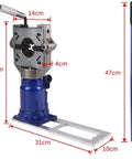 Premium Electric Hydraulic Hose Crimping Machine With Precision Pressure Control For Automotive Repair, dimensions showing 32cm height.