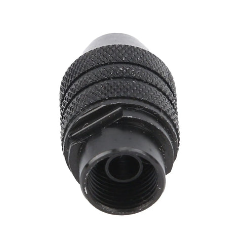 Professional Multi Chuck Carbon Steel Fast Change Adapter Collet With Superb Coaxiality For Electric Rotary Tools and Drilling Tasks M8 Thread seen from the front.