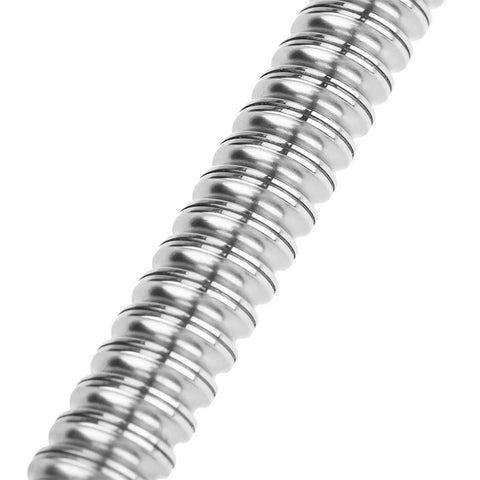 Close-up of metal helix from 400mm Rolled Ballscrew With Anti Backlash Ball Nut For Smooth CNC Motion And Automation Equipment