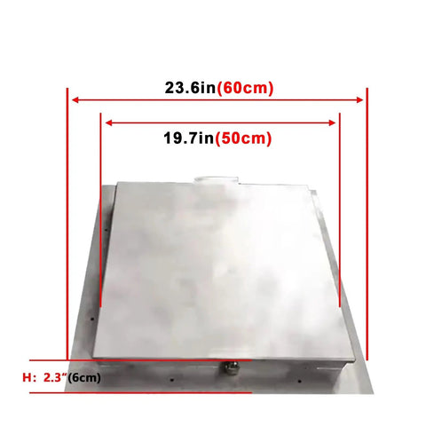 Lockable Stainless Steel Inspection Cover With Invisible Frame For Yard And Garden Drainage Durable Weather Resistant Manhole Cover For Lawn Patio And Industrial Use, 23.6in x 19.7in
