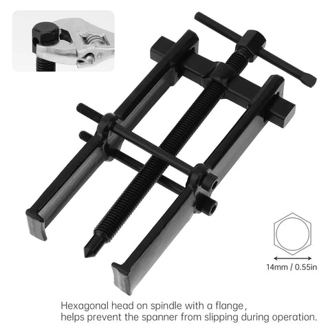 Two Claw Bearing Puller Tool for Auto Maintenance and Car Repair, heavy duty 8 inch lifter with dual claw design