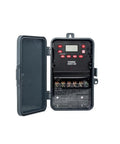 Weeklong Auto On Off Timer For Lights And HVAC 120 To 277 VAC One Channel SPDT Astronomic Seven Day Programmable Timer Switch For Home And Office Automation, open Noryl enclosure