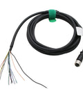 M12 17 Pin A Coded Female To Flying Lead Vision Cable 5m Compatible With Cognex In Sight SICK Banner Datalogic HikRobot
