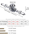 Crystal Glass Decorative Knobs With Plate Drawer Pulls Handles 5 Pack Small Silver with three screw lengths for cabinets