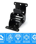 Three Piece Black Folding Table Braces With 180 Degree Self Lock Hinges For No Sweat Quick Install Extension Support.