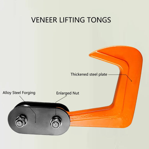 Hardcore Heavy Duty Forged Horizontal Lifting Clamp With 7.8 Inch Max Opening And 4400 Lb Capacity For Multi Plate Steel Sheet Handling, showing alloy steel and enlarged nut details.