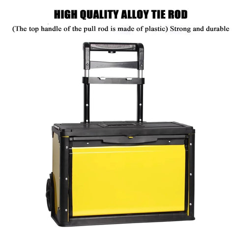 Portable Rolling Toolbox With 3 Tier Stackable Design Detachable Sections 50kg Load Capacity Freely Configurable Trolley Toolbox For Garage Warehouse And Repair Shop On The Go Organization, alloy tie rod