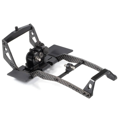 Rock Sliders Angled ESC Tray for Poizd LCG Chassis Comp Rigs 3D Printed Upgrade Parts With 12 Degree Tilt Mounts visible