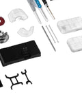 Components from Aircraft Turbofan Engine Model Kit in Aluminum And Zinc Alloy 1 To 12 Scale Motor Driven for Adults STEM.