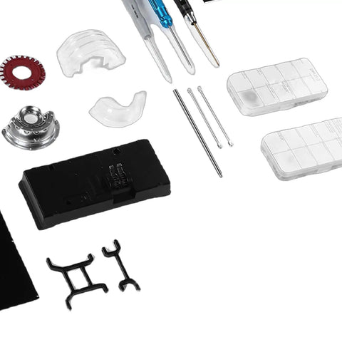 Components from Aircraft Turbofan Engine Model Kit in Aluminum And Zinc Alloy 1 To 12 Scale Motor Driven for Adults STEM.