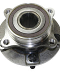Front view of Front Wheel Hub Assemblies Pair For Your Mitsubishi Lancer 2008 2015 With Bearing And ABS Encoder Includes 5 Lugs Wheel Studs.