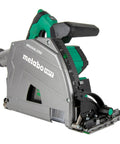 Powerhouse 36V Cordless Track Saw Kit with 6-1/2 Inch Blade side view, showing adjustable bevel and lightweight design