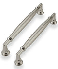 10 Pack 6 Inch Brushed Satin Nickel Cabinet Pulls Durable Solid Zinc Alloy Round Cabinet Hardware