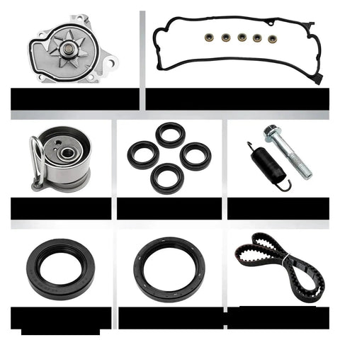 Timing Belt Water Pump Kit With Valve Cover Gasket Compatible With Honda Civic 1.7L D17A1 Years 2001 2005 Complete Engine Repair Set