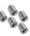 Top Shelf 5 Pack M10 1.5Mm Threaded Weld On Bung Kits Tough As Nails 6061 T6 Billet Aluminum Metric Inserts, five aluminum threaded inserts.