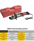 Heavy Duty Electric Hydraulic Rebar Cutter And Bender For 4-25Mm Steel Bars in a compact case for easy storage.