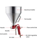 Straight Up Professional Paint Sprayer With Rock Solid Aluminum Tank and Elbow Style Design Featuring Quick Disconnect Adapter, detailed view of nozzle and controls.