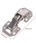 Tough As Nails Heavy Duty Stainless Steel Cabinet Door Hinge With 90 Degree Folding Hydraulic Soft Close, measures 7.8cm x 3.3cm.