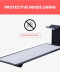 Rock Solid Over The Door Lock Box Bracket Made From Heavy Duty Steel with protective inside lining to prevent door scratches.