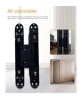 Top Shelf Stainless Steel Self Closing Door Hinges For Furniture And Wood Doors Built Like A Tank With Smooth As Butter Glide Mechanism Heavy Duty Adjustable Concealed Fitting Handles Up To 80kg Effortlessly, showing 3D adjustable hinge detail.