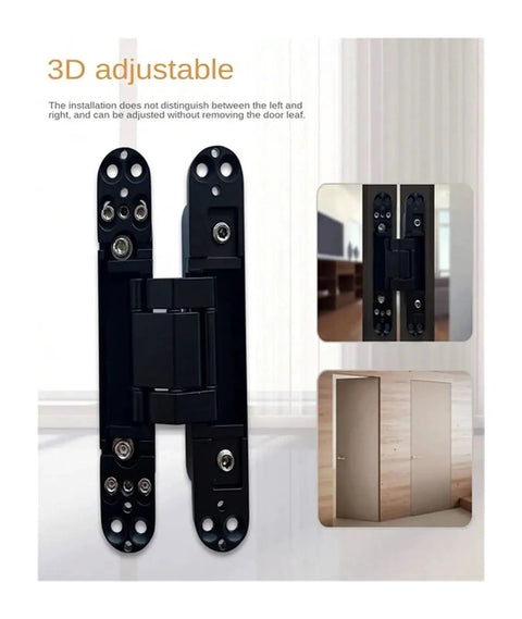 Top Shelf Stainless Steel Self Closing Door Hinges For Furniture And Wood Doors Built Like A Tank With Smooth As Butter Glide Mechanism Heavy Duty Adjustable Concealed Fitting Handles Up To 80kg Effortlessly, showing 3D adjustable hinge detail.
