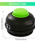 AH1300 Replacement String Trimmer Head For Ego Power Plus ST1500 Series showing size dimensions, black and green head