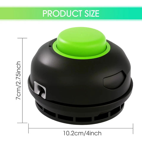 AH1300 Replacement String Trimmer Head For Ego Power Plus ST1500 Series showing size dimensions, black and green head