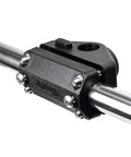 Boat Rail Mounting Adapter For Side And Deck Mounts Fits Seven Eighths Inch Round Rails And One Inch Square Rails close-up view.