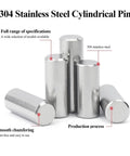 Stainless Steel Shelf Pins Set 100 Pcs 1.5mm Dowels For Cabinet Shelves Premium 304 Stainless With Smooth Round Ends