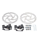 Built Tough Front And Rear Disc Brake Kit With Two Heavy Duty Aluminum Alloy Calipers And Precision Rotors showing calipers and rotors.