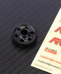 49T 0.5 Mod CNC Spur Gear Upgrade For Typhon Granite Mojave And Losi RC Cars Beefed Up Strength For 1/12, 1/16, 1/14, And 1/18 Scales Durable Metal Gear Set For Stronger Drivetrain on black surface