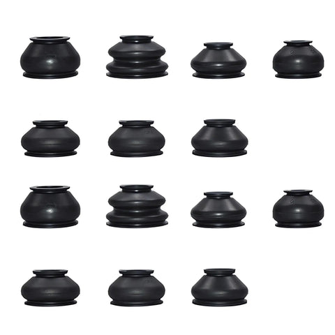 All In One Tie Rod End Boot Kit For Car Suspension And Steering Ball Joint Dust Boots And Rubber Covers Track Boots 14 Size Options 14Pcs Fits Most Vehicles And Easy To Install, 14 rubber boots