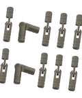 10 Pieces Mini Brass Barrel Hinges Concealed Cabinet Hinge Set For Wooden Furniture Rust Resistant And Durable 25mm
