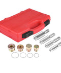 Awesome 64 Pc Oil Pan Thread Repair Kit For M13 M15 M17 M20 Sump Gearbox Drain Plugs With Taps Copper Washers Hardened Steel Durability Fix Stripped Threads Easy Install Fast Action red case with taps, plugs and washers