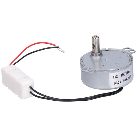Versatile Dc Brushless Reduction Motor Delivers Stable 5V 10 Rpm Sync Drive for household fans, showcasing electrical wiring and design.