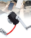Super Solid Hand Crank Generator Flashlight Featuring Portable Emergency Charger And Smooth Operator Crank Action For Classroom Physics Demos And Off Grid Power Setup, showing crank handle and circuit board.