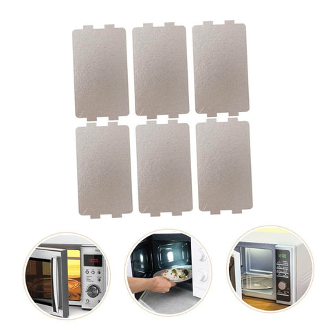 Six Pack Microwave Mica Sheets Waveguide Cover Heat Resistant Insulation Pads For Ovens Easy Cut Mica Plate Replacement