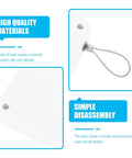 Automatic Rope Door Closer No Drill Punch Free Install Quiet Operation For Home And Bedroom White ABS And Steel Wire