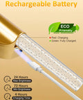 Modern Peel And Stick Wall Sconce Set Of Two Wireless Rechargeable Lamp With Magnetic Base showing charging details and eco-friendly features.