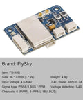 24G PWM PPM IBus Receiver For FPV Racing Drones with AFHDS 2A Protocol, FS-X6B module, dual antenna, voltage readout compatibility