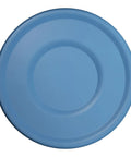 Top view of blue BPA-free lid of Glider Pilot Water Bottle For Sailplane Enthusiasts, Stainless Steel Insulated Bottle With Double Wall.