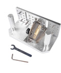 Badass Aluminum Alloy Belt Grinder Knife Jig With Hella Smooth Angle Adjustment and Heavy Duty Dual Press Plates tool with wrenches.