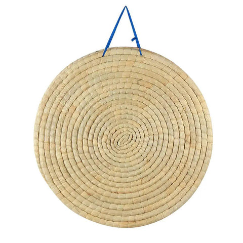 Traditional 3-Layer Straw Archery Target Hand Made For Outdoor Practice, 20 Inch Solid Core With 2.3 Inch Thickness